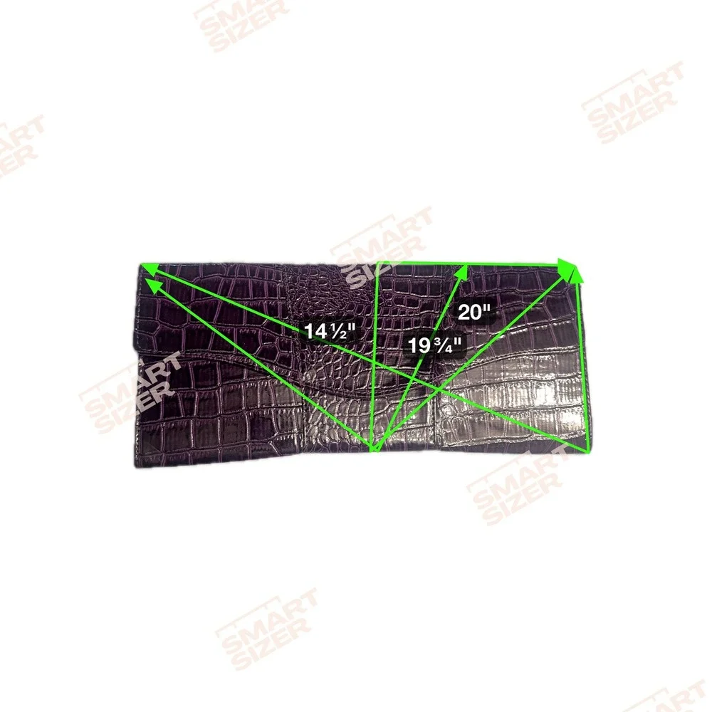 Purple Crocodile Embossed‎ Clutch Evening Bag Party Purse Magnetic Closure